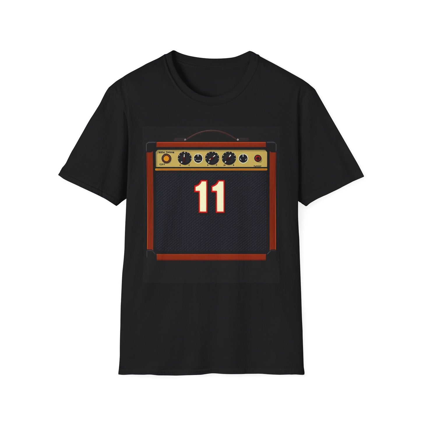 Unisex Softstyle Black T-Shirt - "Volume 11"