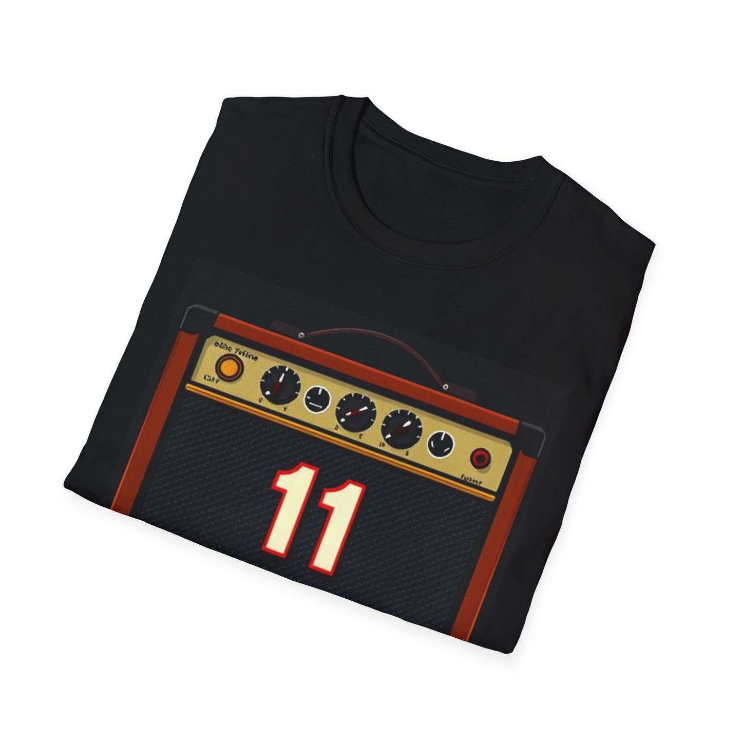 Unisex Softstyle Black T-Shirt - "Volume 11"